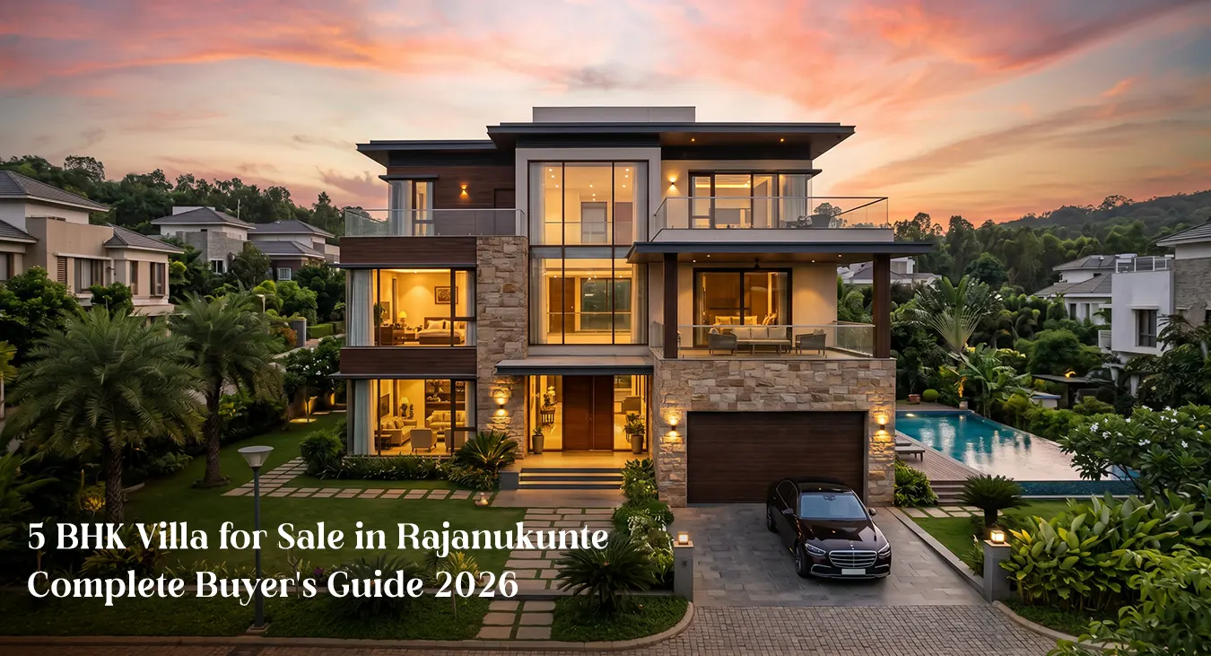 5 BHK villa for sale in Rajanukunte, North Bangalore — MIMS Oakdale gated community